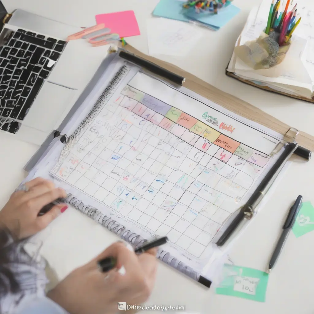 Creating a Customized Weekly Study Schedule for Visual Learners